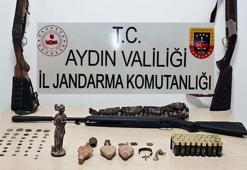 ‘Anadolu Mirası’ operasyonu! Aydın’ın iki ilçesinde çok sayıda tarihi eser ele geçirildi