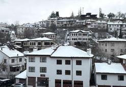 Karabük Safranbolu’nun UNESCO Dünya Miras Listesi'nde yer alan tarihi konakları karla kaplandı