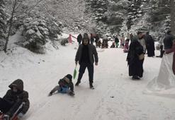 Bursa’da Alaçam Kış Festivali! Etkinliğe yoğun katılım trafiği felç etti