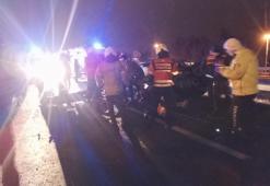 Silivri'de otomobil bariyere saplandı: 1 ölü, 2 yaralı