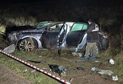 Uşak Eşme'de devrilen otomobildeki 1 kişi öldü, 3 kişi yaralandı