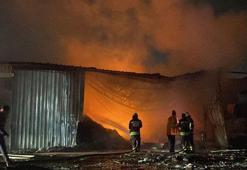 Tekirdağ'da geri dönüşüm tesisinde yangın çıktı