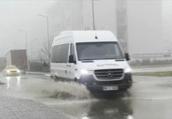 Tekirdağ Çorlu’da sağanak etkili oldu