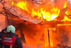 Şavşat'ta çıkan yangında bir ev kullanılamaz hale geldi