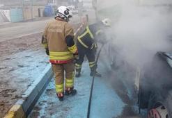 Reyhanlı’da E-5 kara yolunda tırda yangın çıktı