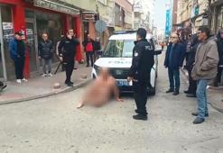 Samsun'da ilginç görüntüler! Çırılçıplak dolaştı, gözaltına alındı