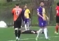 Bartın'da amatör lig maçında korkunç olay: Dili boğazına kaçtı