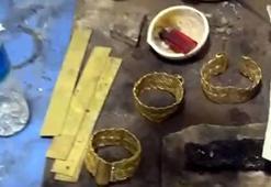 Güzellik merkezi süsü verilen iş yerinde sahte altın üretimine operasyon