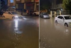 Bursa'da sağanak! Sokaklar dereye döndü