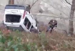 Kalkandere'de kamyonet dereye yuvarlandı: 1 ölü, 1 yaralı