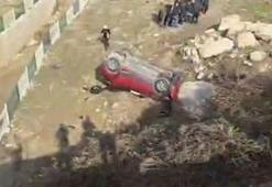 Şırnak-Cizre karayolunda kontrolden çıkan otomobil şarampole uçtu