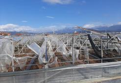 Antalya’da hortum dehşeti! Kumluca’da seralar yerle bir oldu, üretici can havliyle tarlaya koştu