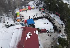 Artvin Veliköy'de 300 yıllık gelenek kar üstünde böyle yaşatılıyor