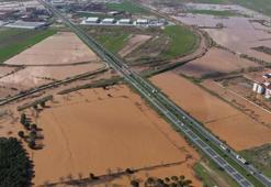 Manisa Salihli’de felaketin boyutu havadan görüntülendi