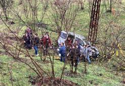 Ereğli'de üç araç birbirine girdi; 1'i şarampole yuvarlandı