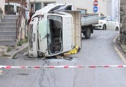 İstanbul'da yürekleri ağza getiren kaza! Sürücü araç içinde sıkıştı