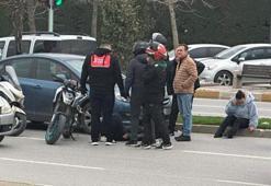 Balıkesir'de otomobil, motosikletin çarpıştığı kazada 1 kişi yaralandı