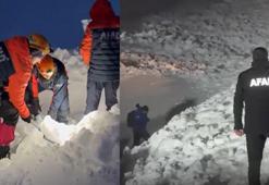 Eleşkirt'te verici istasyonundaki arızaya giden ekibin üzerine çığ düştü