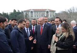 Cumhurbaşkanı Erdoğan ve Boğaziçi öğrencileri birlikte yürüdü