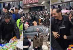 İndirimi duyan erkekler de koştu! Bursa'daki mağazanın önünde uzun kuyruklar oluştu