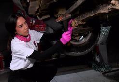 'Yapamazsın' diyenler şimdi 'Pembe eldivenli ustamız' diye çağırıyor! İşte oto sanayinin Amine ustası