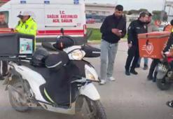 Sinop'ta hatalı sollama yapan motosiklet, araca çarptı 1 kişi yaralandı