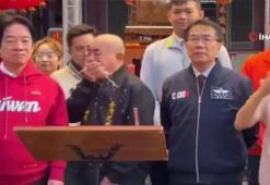 Tayvan’da kameralar karşısında bir yetkili Devlet Başkanı Lai’nin üzerine kustu