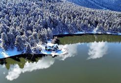 Bolu'nun incisi beyaz gelinliğini giydi! Görüntüler doğa severleri mest etti