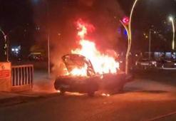Yozgat’ta seyir halindeki otomobil alev alev yandı