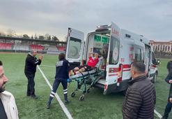 Amatör maçta saha karıştı! Her şey anbean kaydedildi