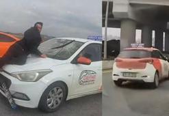Sürücü kurusu eğitmeni, tartıştığı kişiyi araç üzerinde kilometrelerce sürükledi