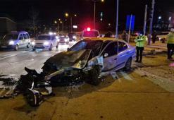 Karaman'da polisten kaçan şüpheliler kaza yaptı