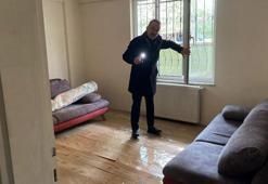 Körfez'de altyapı çalışması sonrası apartmanı su bastı