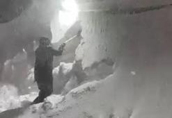 Kayseri'de alarm! 2 gündür lapa lapa kar yağıyor, kalınlığı 3 metreyi geçti