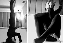 Fidan’dan yoga şov! Aman Ecmel görmesin