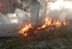 Hatay’da müstakil ev alevlere teslim oldu