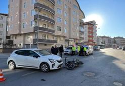 Akşehir’de meydana gelen trafik kazasında motosiklet sürücüsü yaralandı