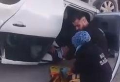 Elazığ’da otomobil takla attı 2 kişi yaralandı