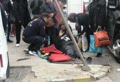 Isparta Yalvaç’ta kontrolden çıkan otomobil yayaya çarptı