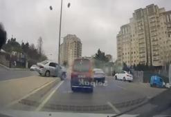 Ataşehir'de korku dolu anlar: Sürücüler son anda kurtardı
