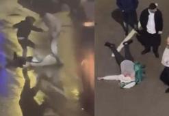 İzmit'te cadde ortasında dehşet anları: Tekme ve yumruklarla feci şekilde darbedildi