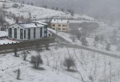 Bahara girdik derken kar yağışı başladı! Her yer bembeyaz oldu
