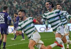 Bursaspor-Gebzespor maçında galibiyeti getiren goller 5 dakikada geldi