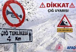 AFAD’dan Van için çığ uyarısı