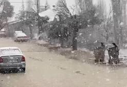 Adana’da yağmurun ardından dolu etkili oldu