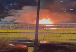 Kağıthane'yi alevler aydınlattı! İtfaiye son anda müdahale etti