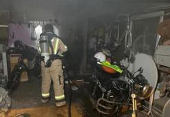 Karaman'da yanan elektrik kablosu korkuttu