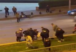 Ölüm onu caddede buldu: Ümraniye'de feci kaza!