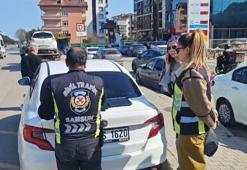 Samsun'da korsan kadın taksiciye büyük para cezası!