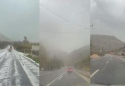 Mardin'de 1 günde 4 mevsim yaşandı: Bahar havası, sağanak, kar ve fıtına